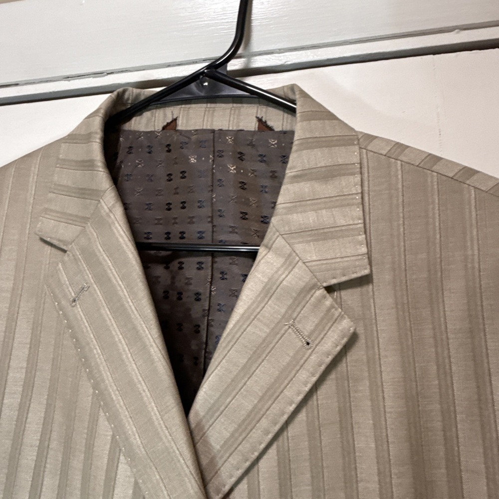 Earvin Magic Johnson Signature Victork Suit Jacket Super 150 48l - Picture 2 of 14